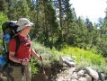 Below Kearsarge * On the trail to Kearsarge Pass * 866 x 650 * (264KB)