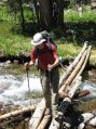 Stream Crossing * One of many stream crossings (near Marie Lake) * 488 x 650 * (150KB)