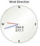 Wind direction gauge